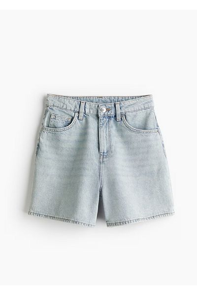 couis Women's Jean Lycra Shorts Snow Wash