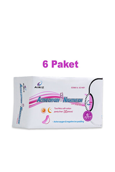 Pembe Gün Airiz Daily Pads 30 Pack - الأكسجين النشط والأيونات السالبة - فوط ر...