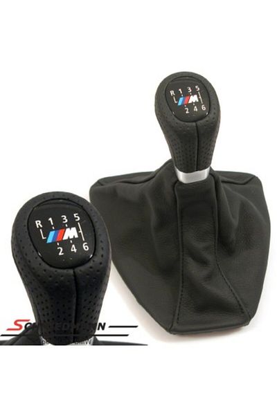 Xenon Bright Maneta schimbător de viteze cu logo M pentru BMW Seria 3 E90, E91, E92, E93, manuală cu 6 trepte