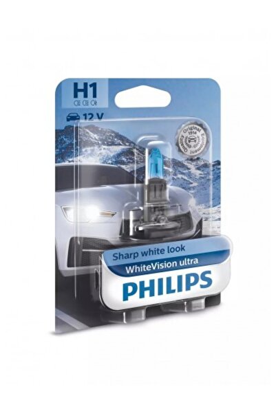 Philips Bec far H1 55w 12v White Vision Ultra (Blister) Philips 1 buc