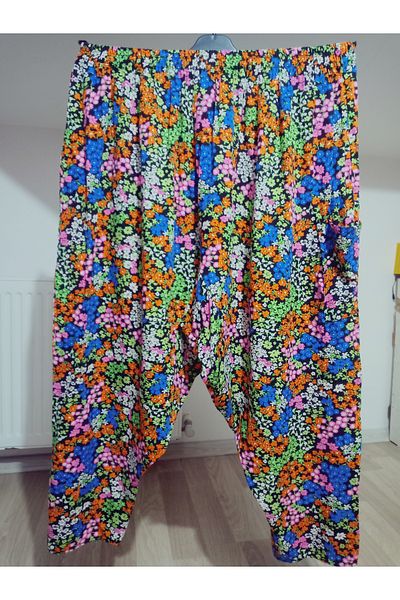 hoaryage Viscose Pressed Fabric Floral Patterned Pocketed Shalwar 100% Cotton Size 36 90kg