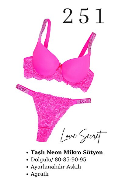 Star مجموعة حمالة صدر نيون ستون مايكرو للنساء من MURAYS