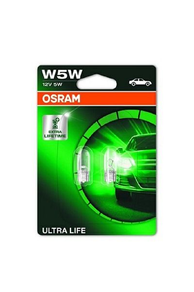 Osram Set de 2 becuri auto Osram W5W ULTRA LIFE BLISTER, 2 buc.
