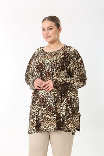 XL Modam Women's Summer Long Sleeve Plus Size Tunic