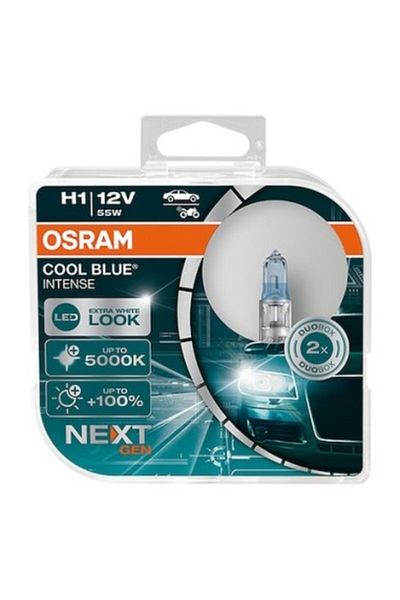 Osram Set of 2 bulbs H1 Osram Cool Blue Intense Next Gen +100% 12V 55W
