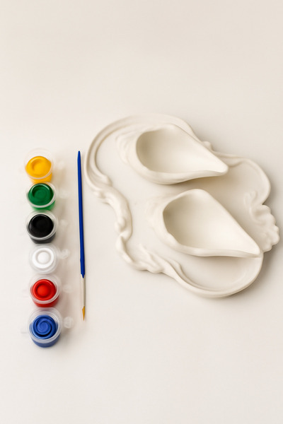 Genel Markalar Deniz Kabuklu Boyama Seti - Yaratıcı Hobi Seti (6 Renk Boya ve...