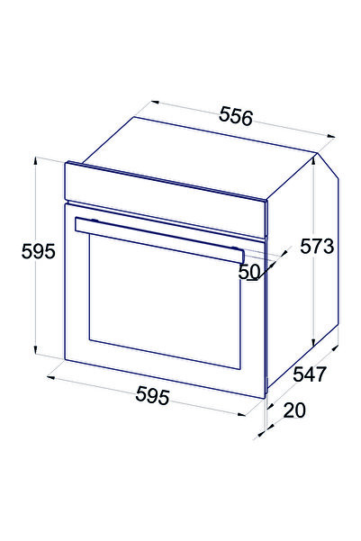Esty AEF6603W02 ESTY 60 CM BEYAZ MULTİFONKSİYON ANKASTRE FIRIN