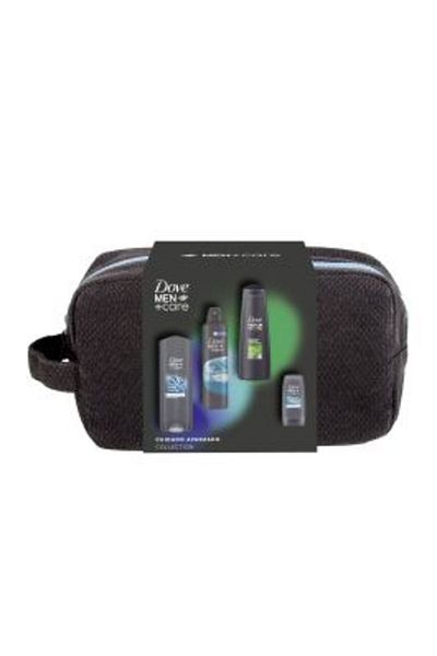 Dove CASETA MEN CLEAN 4PCS(GEL DUS 400ML+GEL DUS 55ML+SAMPON 250ML+SPRAY 150ML)
