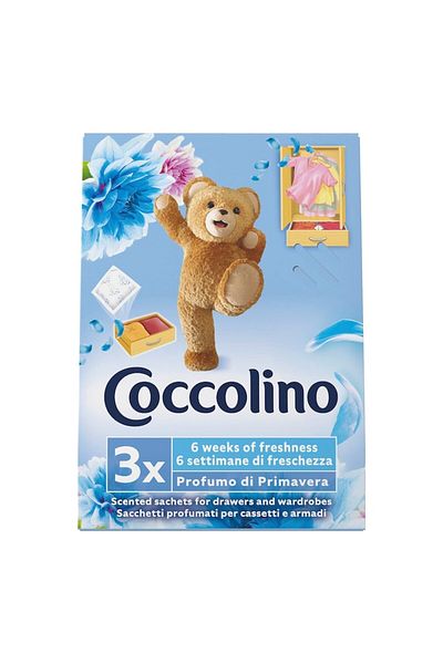 Coccolino Wardrobe and drawer air freshener, Coccolino Parfumo de Primavera, 3 sachets