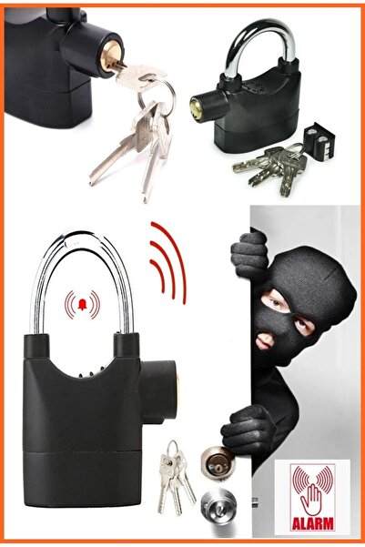 teknotrust مجموعة قفل معلق مقاوم للماء من تشون لي زولو مع منبه أسود 110 ديسيبل مع مفتاح احتياطي XLK402 S