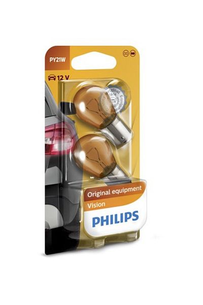 Philips Set de 2 becuri de semnalizare PY21W 12V Philips