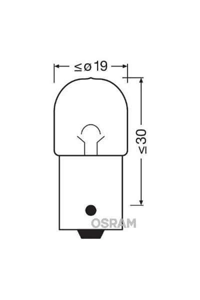 Osram Set de 2 becuri auto OSRAM Ultra Life R10W 12V 10W