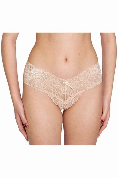 BLD by Exclusive SIMONA white lace Brazilian panty, BLD by Exclusive