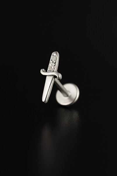 depozoom 316l Cerrahi Çelik Kıkırdak Tragus Ve Tüm Kulak Bölgesine Uygun Zirk...