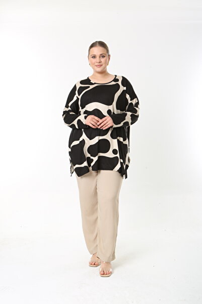 XL Modam Women's Summer Long Sleeve Plus Size Tunic