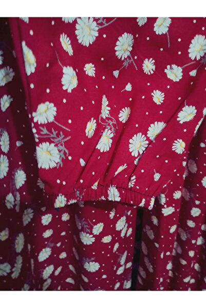 hoaryage Robadan Long Sleeve 100% Viscose Push Flower Mother Dress, Prayer Dress