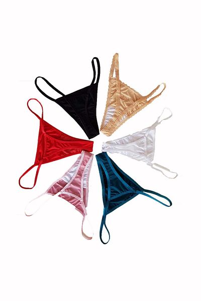 BLD by Exclusive Set of 6 thong panties, multicolor, microfiber, FANTAZIA, BLD by Exclusive