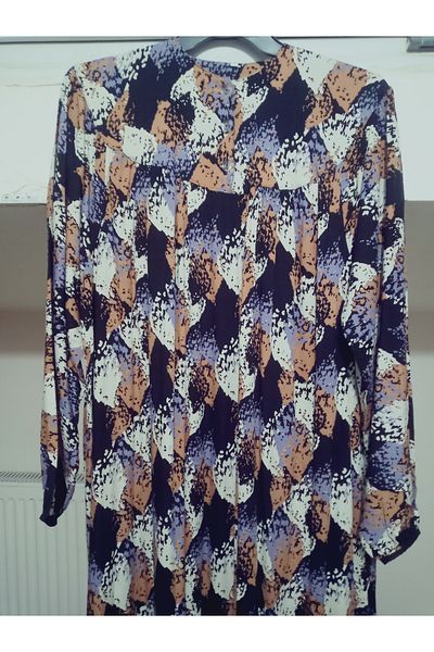 hoaryage Robadan Long Sleeve 100% Viscose Push Flower Mother Dress, Prayer Dress
