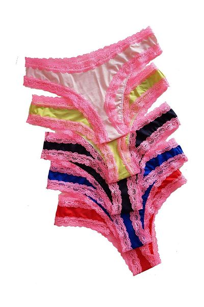 BLD by Exclusive Brazilian panties, lace, satin bows, Laurette, red, BLD by Exclusive