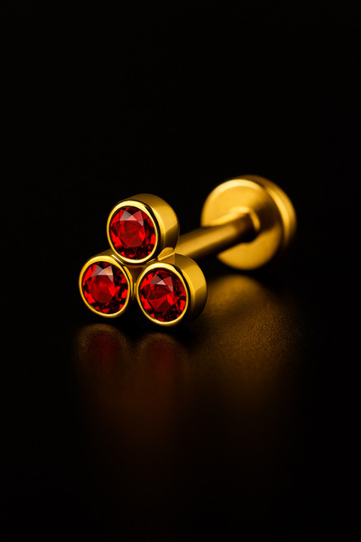 depozoom 316l Cerrahi Çelik Kıkırdak Tragus Ve Tüm Kulak Bölgesine Uygun Etni...