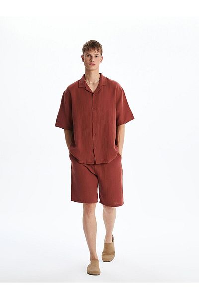 LC Waikiki Xside Comfortable Fit Men's Muslin Shorts