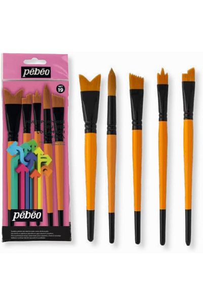 Pebeo 5 Brush Set - Set 19
