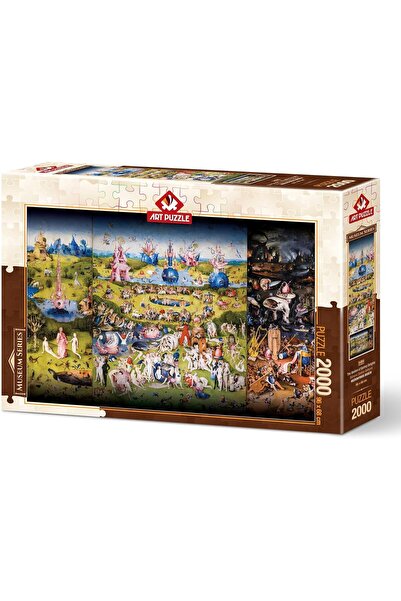 Art Puzzle حديقة المتعة الأرضية، لغز Hieronymus Bosch 2000 قطعة