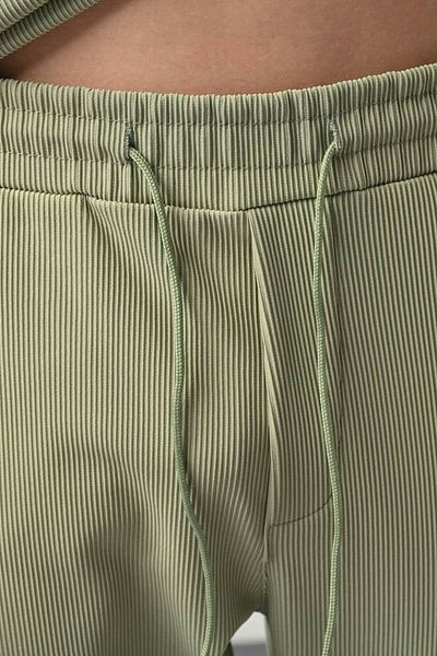 MARRAKECH Men's Zipper Leg Detailed Ribbed Jogger