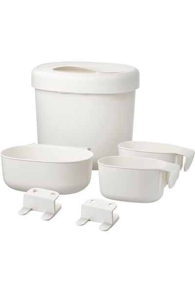 STOREMAX Ntwork Önsklig Large Baskets Changing Tbl Set of 4, White Art 1087243