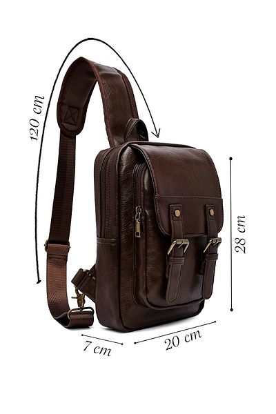Derimod Men's Brown Crossbody Bag 25Sbd300618