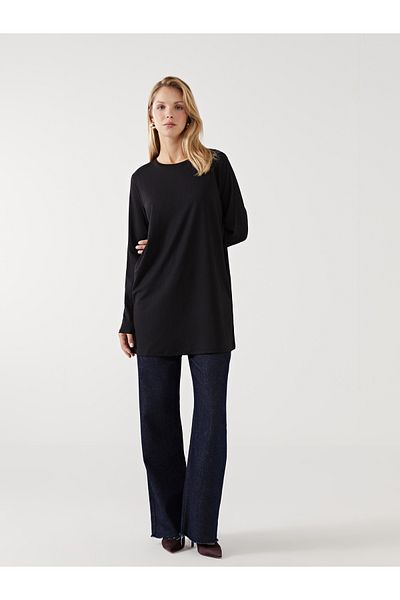 LC Waikiki Crew Neck Textured Women's Tunic