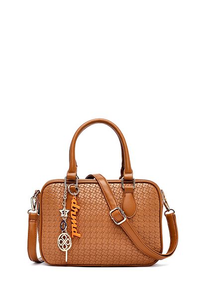 Derimod Women's Tan Long Strap Printed Classic Shoulder Bag 25Sbd264526