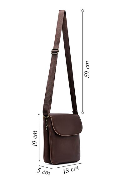 Derimod Men's Brown Messenger Bag 25Sbd300918