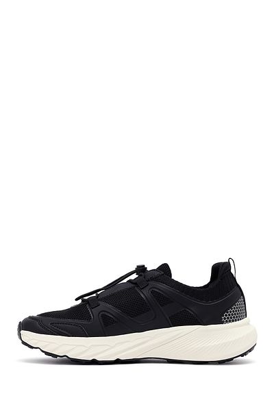 Derimod Acbc X Derimod Men's Black Laced Thick Sole Fabric Sneaker 25Sfd78056F