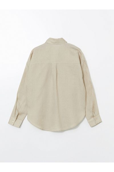 LC Waikiki Oversize Linen Women's Shirt