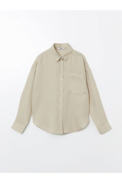 LC Waikiki Oversize Linen Women's Shirt