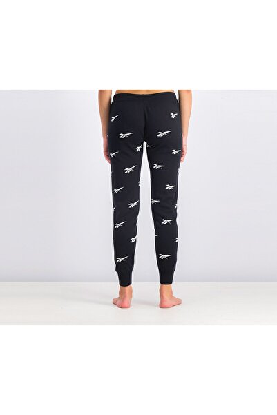 Reebok Women Jacquard Sweatpants, Black