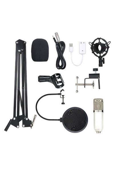 COOYA Adjustable Recording Condenser Microphone BM800 White/Silver/Black