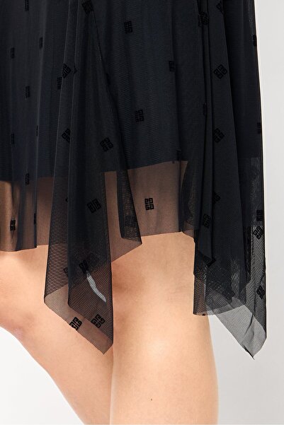 Givenchy Women Brand Logo Mini Skirt, Black