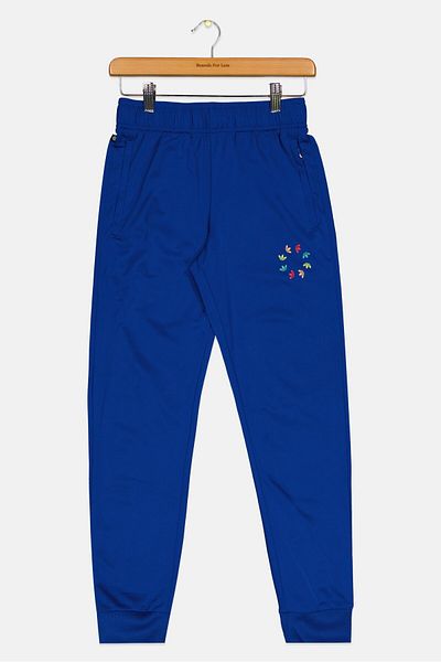 adidas Kids Girl Sportswear Fit Running Sweatpants, Blue