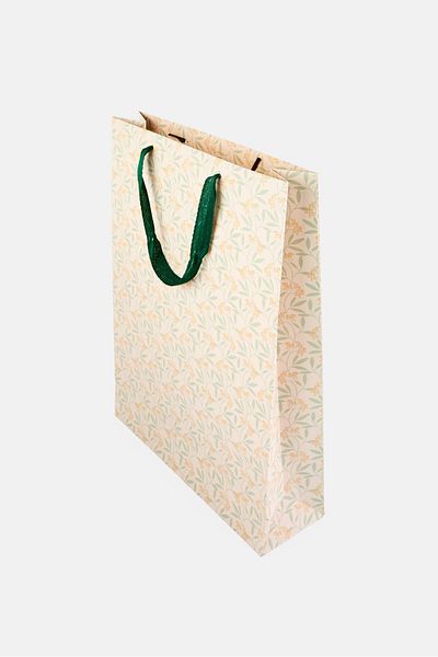 Muy Mucho Floral Print Gift Paper Bag, Multicolor