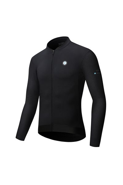 Choice XL Black ZRSE Men's Cycling Jersey with Long Sleeve UPF 50+ Anti-UV Slim Fit Breathable Cycling Mail