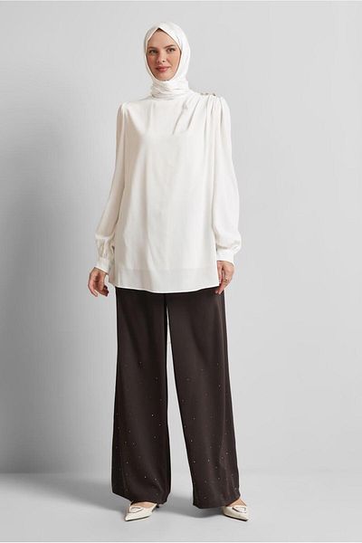 Alvina Crew Neck Blouse 45636