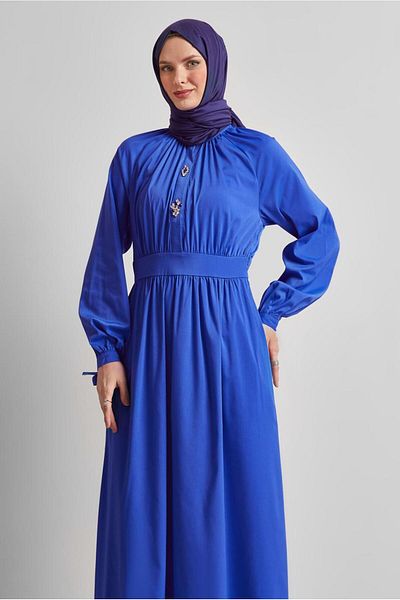 Alvina Stone Detailed Dress 44695