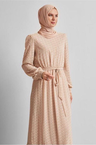 Alvina Sashed Chiffon Dress 45431