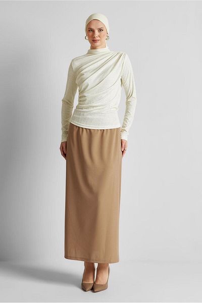 Alvina Drape Detail Bluz 45680