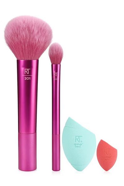 Real Techniques Limited Edition Feeling Festive Face Set - 4 Pcs Multicolour