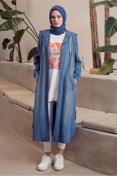 Alvina Wear Hooded Denim 45544