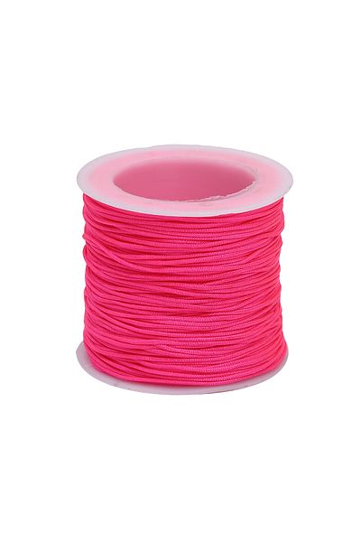 Choice 0.8mm -50m Fluorescent Pink 50M/roll 0.8mm Nylon Thread Cord Chinese Knot Cord Bracelet Braided Stri