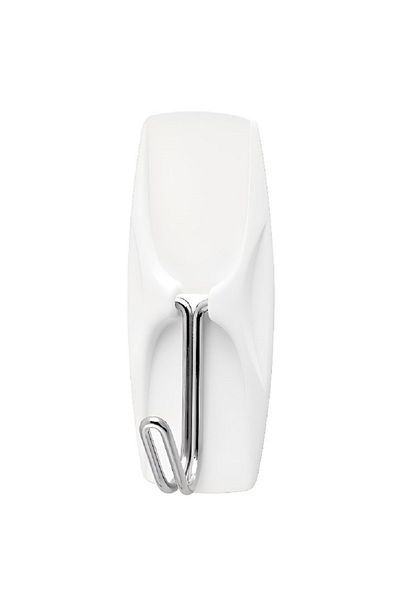 ACE 7-Piece Plastic General Purpose Adhesive Hook with Strips White 2.3 x 5.5cm